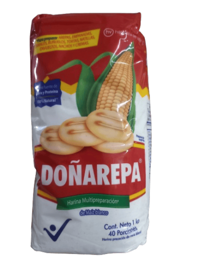 Harina de maiz blanco Doñarepa Multipreparacion - 1kg (mediano)