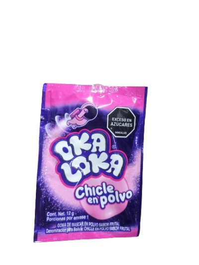 Chicle en Polvo Oka Loka - 12 g (pequeño)