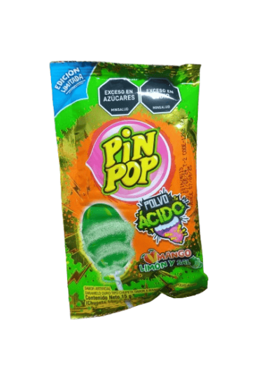 Polvo Pin Pop Acido Mango Limon y Sal - 15 g (pequeño)