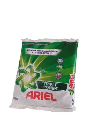 Detergente en Polvo Ariel - 225 g (pequeño)