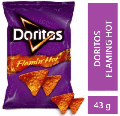 Pasabocas Doritos Margarita Flaming Hot - 43 g (pequeño)
