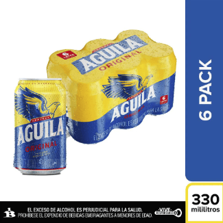 Cerveza Aguila x6 Unidades (Sixpack)