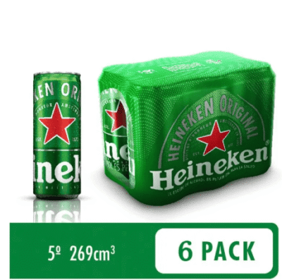 Cerveza Heineken x6 Unidades (Sik Pack)