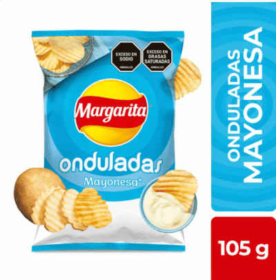 Pasabocas Papas Onduladas Mayonesa - 105 g (mediano)