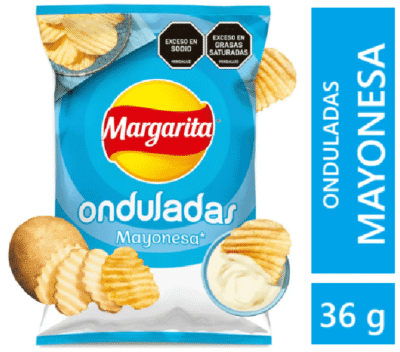 Pasabocas Papas Onduladas Mayonesa - 36 g (pequeño)