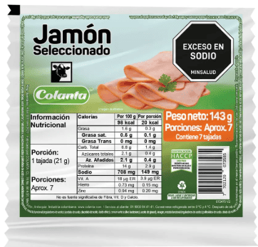 Jamon Colanta - 143 g (7 tajadas)