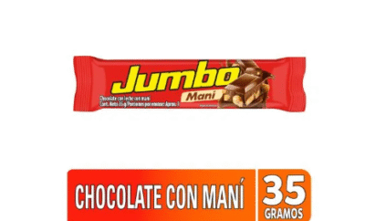 Chocolatina Jumbo Mani - 35 g (1 porcion)