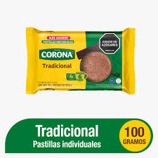 Chocolate Corona Tradicional - 100 g (4 pastillas)